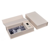 4x6 Fabric Photo Print and  USB flash drive packaging gift box for wedding