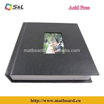 12"x12"High quality handmade portrait photo album cover in leather, fabric or linen wholesale