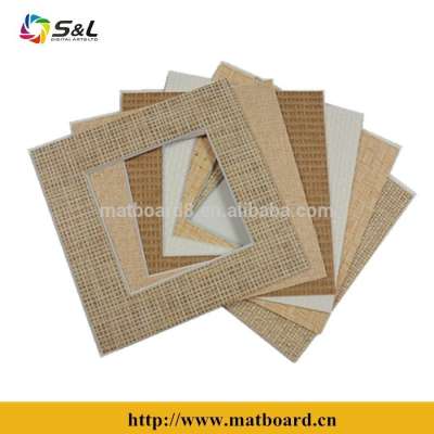 Wholesale uncut or precut grasscloth matboard/passepartout for picture frame