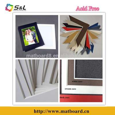 photo framing matboard /passepartout acid free with all the popular sizes and thickness