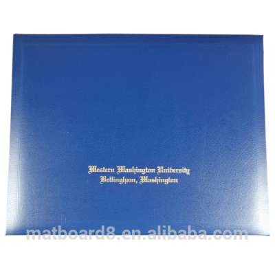 Graduation certificate university diploma folder, pvc diploma certificate cover